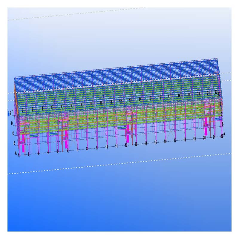 Portal Frame Warehouse Prefabricated Building Structures Building Warehouses For Agriculture