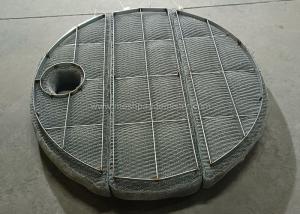 China Knitting Gas Liquid Filter SS304 Wire Mesh Pad Demister on sale