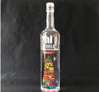 Customized Logo High Borosilicate Glass Wine Bottles for Test Tube and Whiskey 50ml/100ml