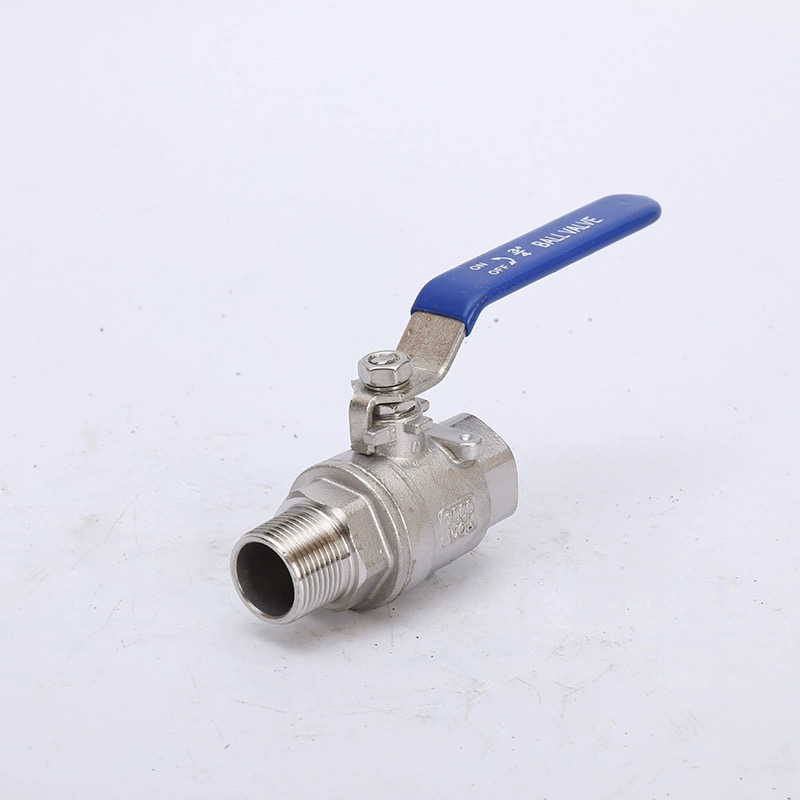 High Temperature 2PC Stainless Steel Male and Female Float Ball Valve for Industrial