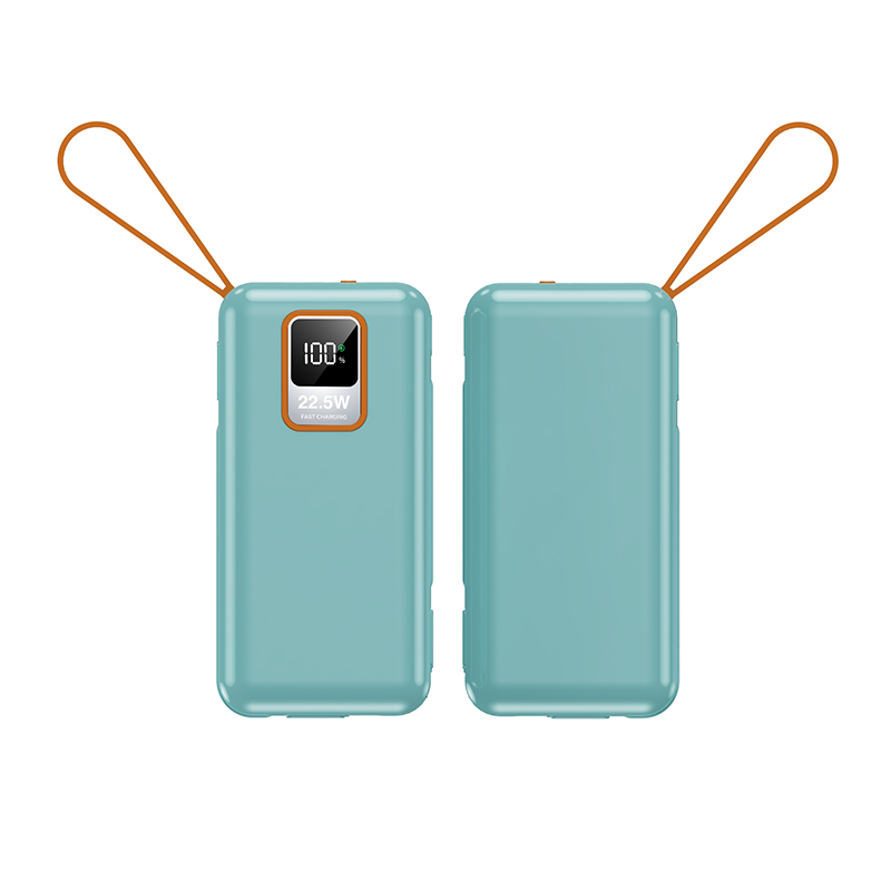 Mobile Phones Devices 10000mAh PD Power Charger Portable Outdoor Power Banks with Cable