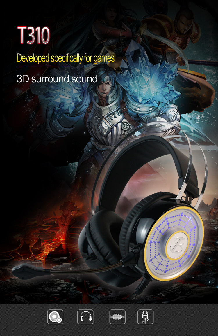 T310 Long Wheat 2021 Latest Wired Noise Reduction Headset