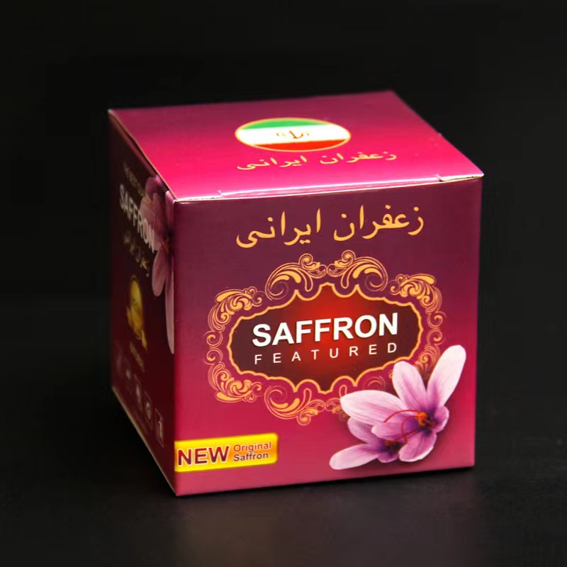 Saffron Fancy Packaging Box And Bottle Decorative Gift Single Bottle Reusable