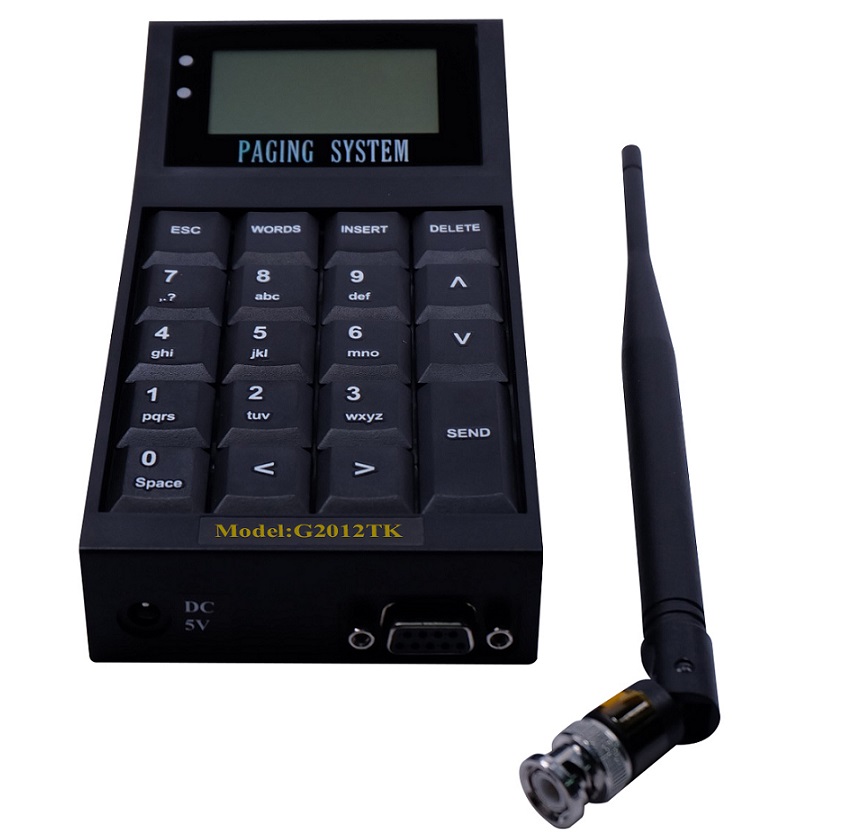 new design display text staff pager system with software for hospital/restaurant/hotels