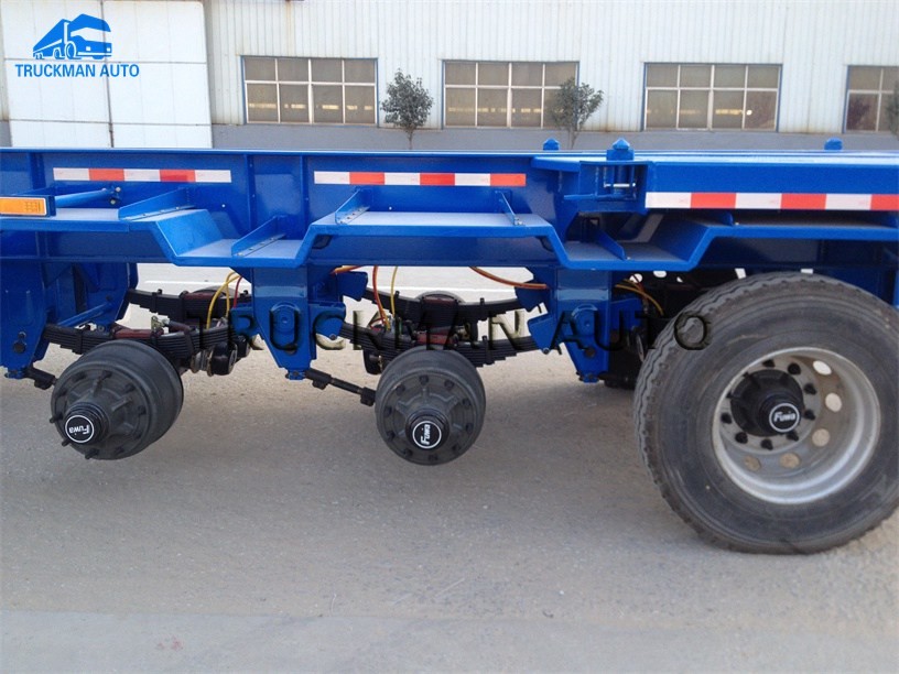 Skeleton Model Container Semi Trailer Overall Dimension 12500*2500*1550
