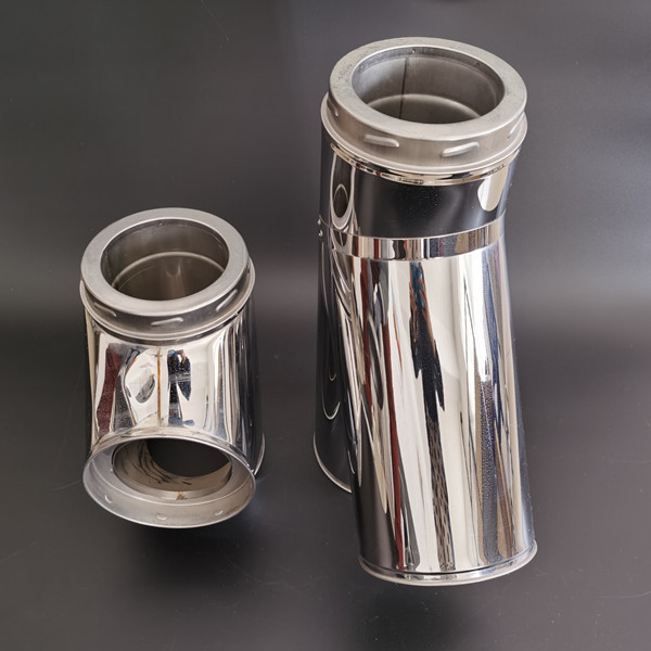 Stainless Steel 45 Degree Elbow Stove Chimney Pipe For Twist Locking System