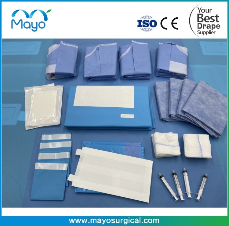 Disposable Surgical Major Laparotomy Abdominal Drape Pack With Lap Sponge