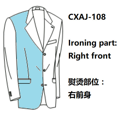 Suit 1.5KW Jacket Pressing Machine , Steam Press Iron For Clothes