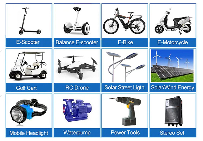 Grade A LifePO4 Motorcycle Battery Power Long Lifespan For Golf Cart