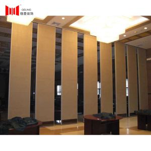 China Banquet Hall Folding Removable Partition Walls 6063-T6 Aluminum Frame on sale