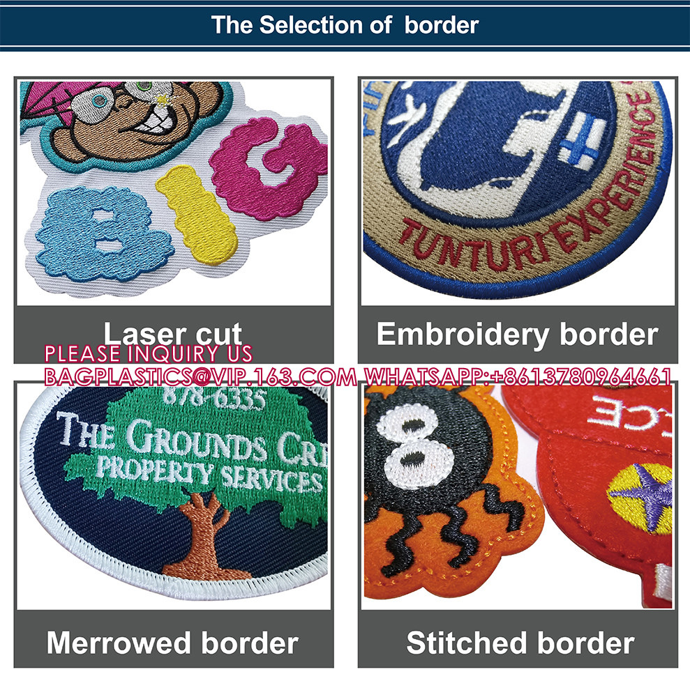 Sew Iron On 100% Embroidered Fabric Cloth Patch Iron On Patch 3D Custom Embroidery Patches For Clothing