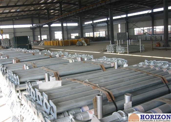 38mm X 600mm Scaffolding Leg Screws , Construction Screw Jacks BS1139 Standard