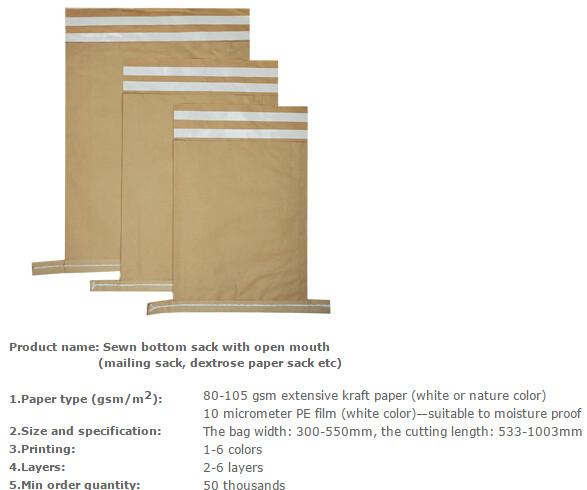charcoal paper sacks, animal feed paper sacks, dextrose & medicine paper sacks,