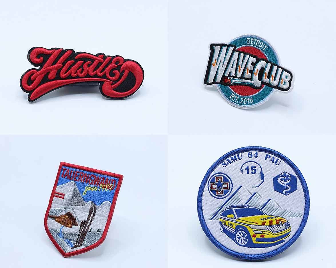 Animal Fox Logo Clothing Embroidered Patches For T Shirt Laser Cut Border