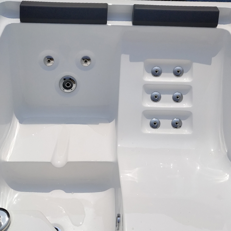 66" 2 Person Air Bathtub For Adults Air Jet Soaking Tub Freestanding