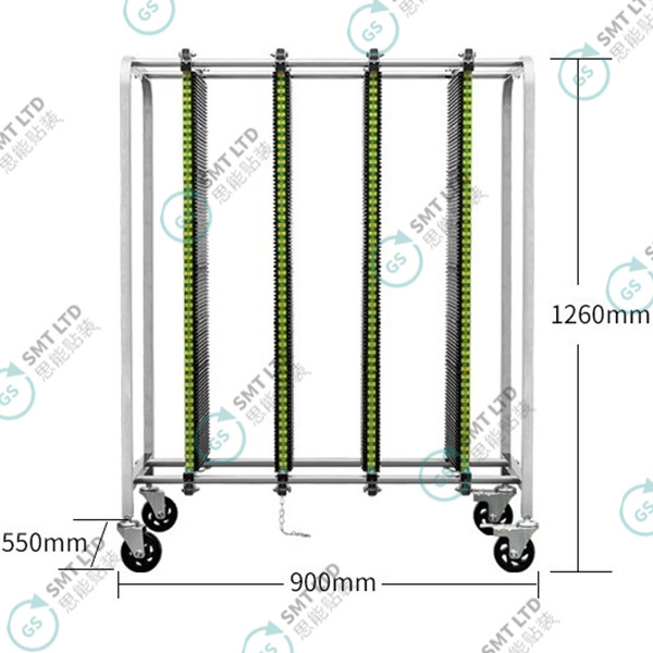 SMT PCB Trolley ESD PCB Storage Cart