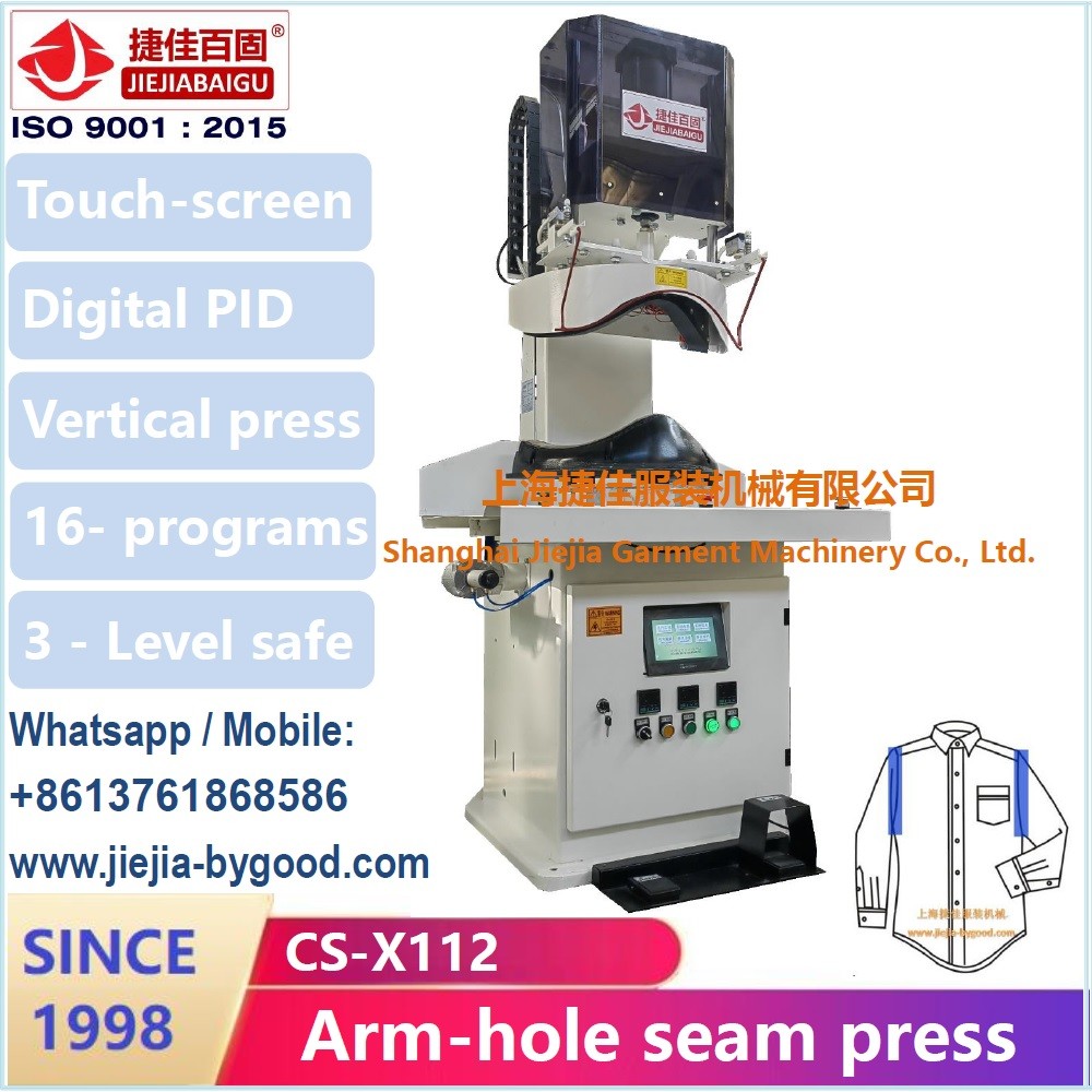 High Pressure Electric Vertical Shirt Pressing Machine For Side Sleeve Seam