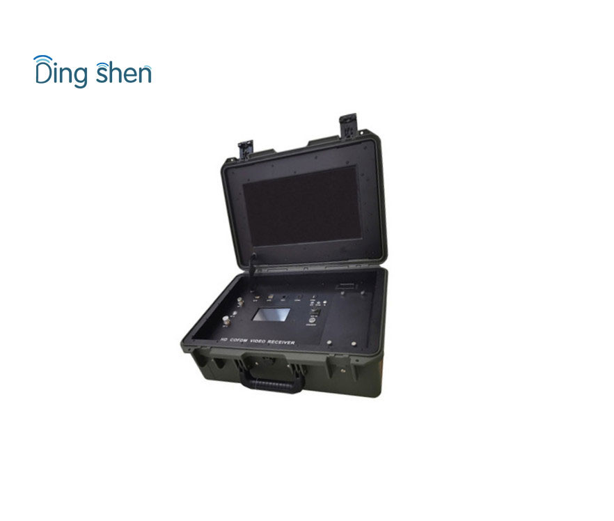 17 Inch Monitor COFDM Video Receiver UAV Video And Data Transmission
