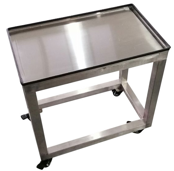 4 Wheels Movable Lightweigh CIJ Printer Table For Coding