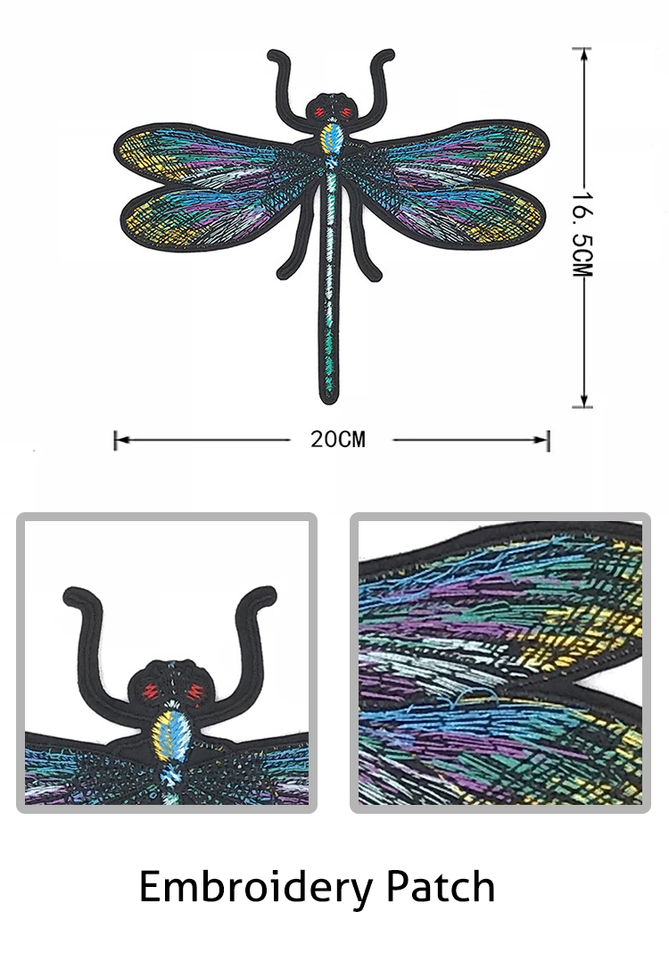 DIY Fashion Embroidered Animal Patches , Colorful Decorative Patches For Jackets