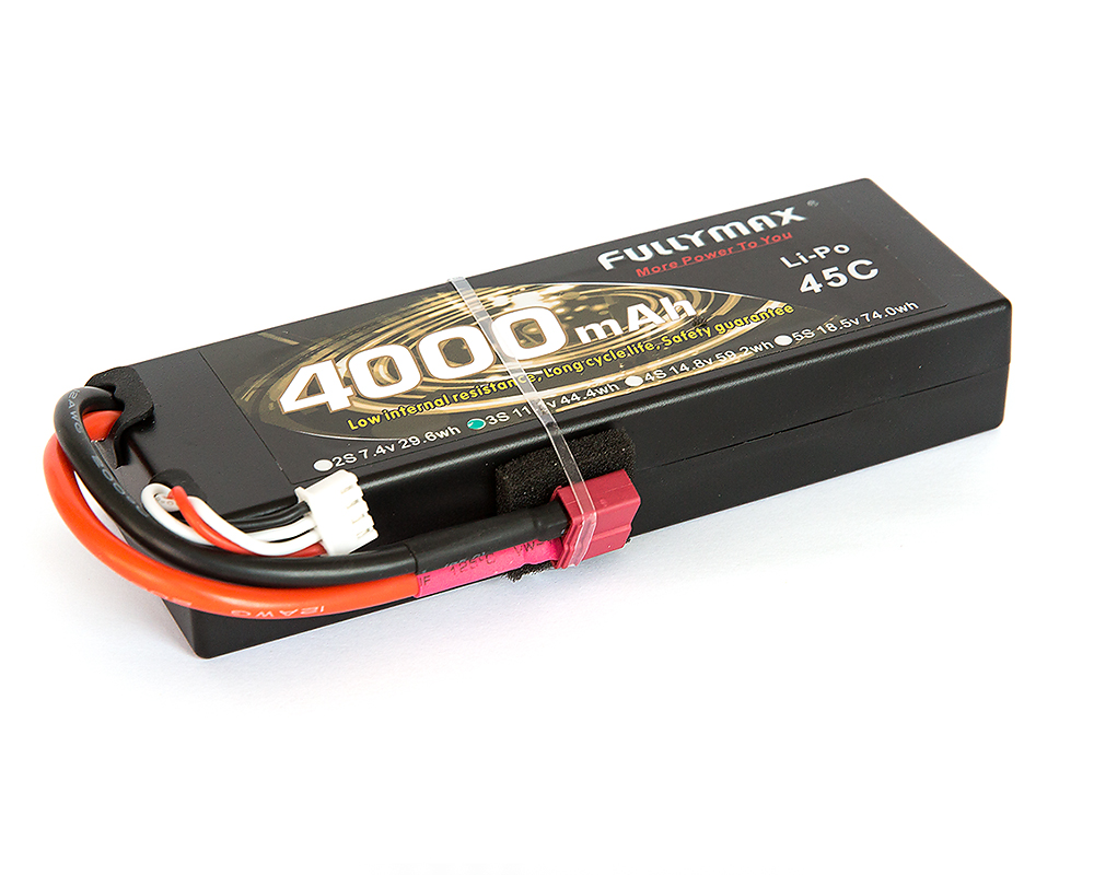 Fullymax 3S Lipo Battery 45C 4000mAh 11.1V 3s 4000mah Lipo Battery Rc Car Toys Lead Wires