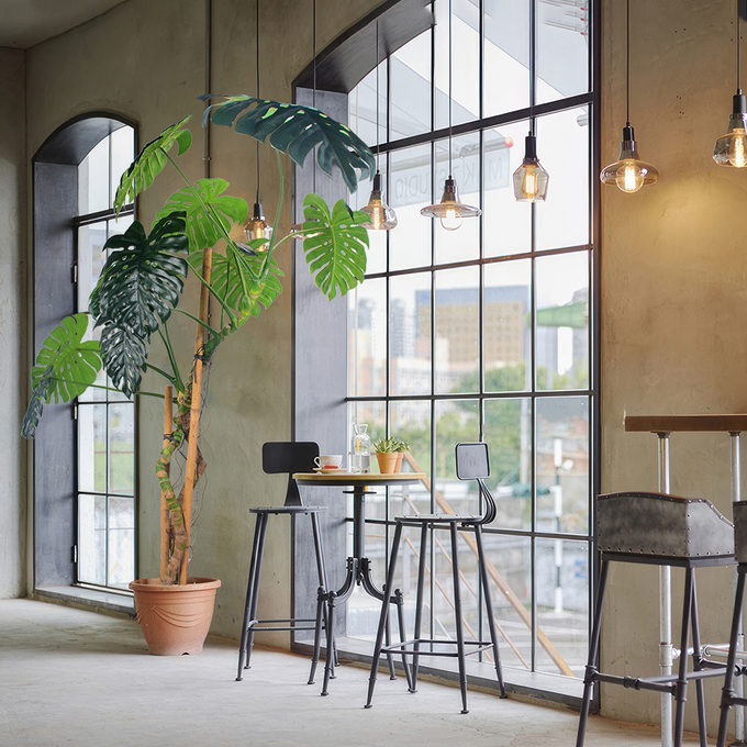 Durable Furniture Pot Artificial Monstera Plants For Garden