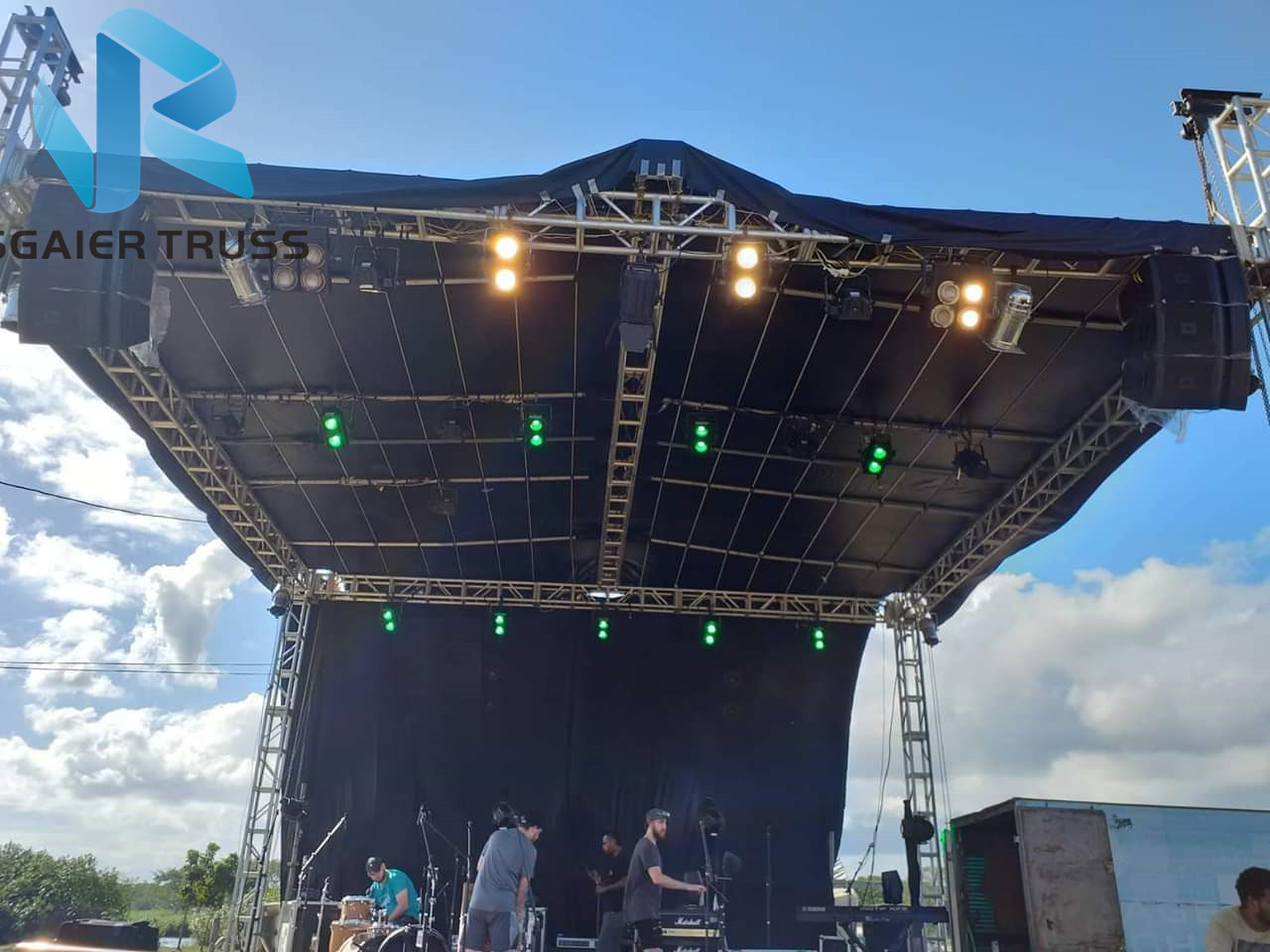 Heavry Duty Sgaier Truss Aluminum Box Arch Roof Truss For Outdoor Events