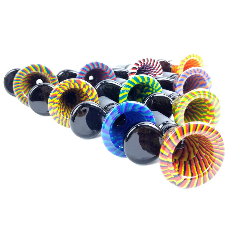 Lightweight Glass Bongs Accessories Glass Pipe Bowls Mix Colors Round Mouth