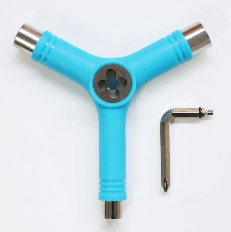 All-In-One Skate Y Tool Skateboard Multi Tool Portable Head Wrench Screwdriver