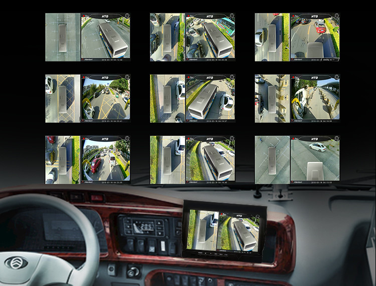Sony IMX307 32V DC Bird View Car Camera Parking System 4pin Cables