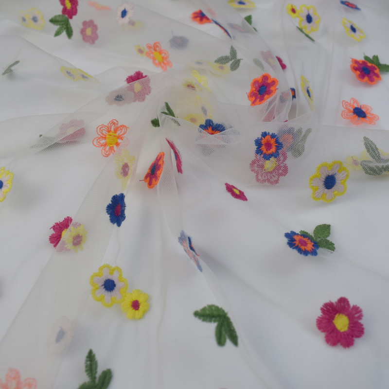 100% Nylon Knitted Tulle Hexagonal Soft Net Mesh Tulle Dress Fabric