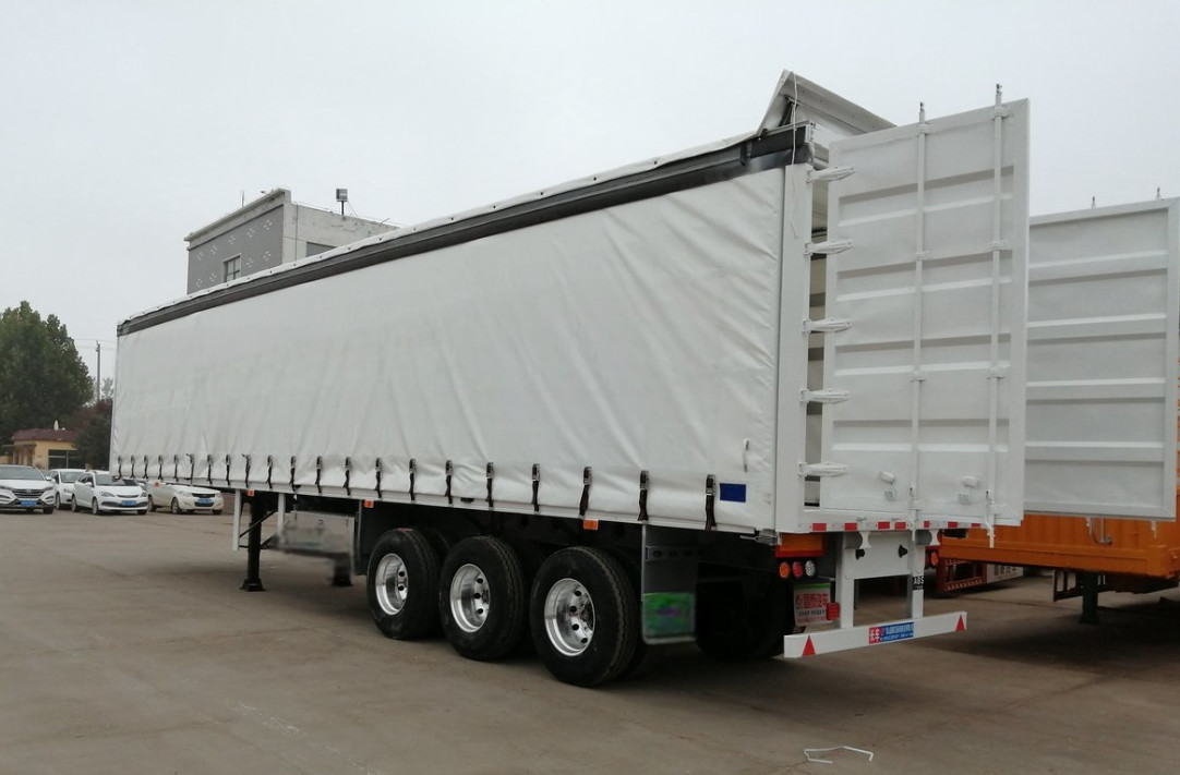 Curtain Side Truck Semi Trailer Sliding Curtain Container Box Truck Fast loading and unloading