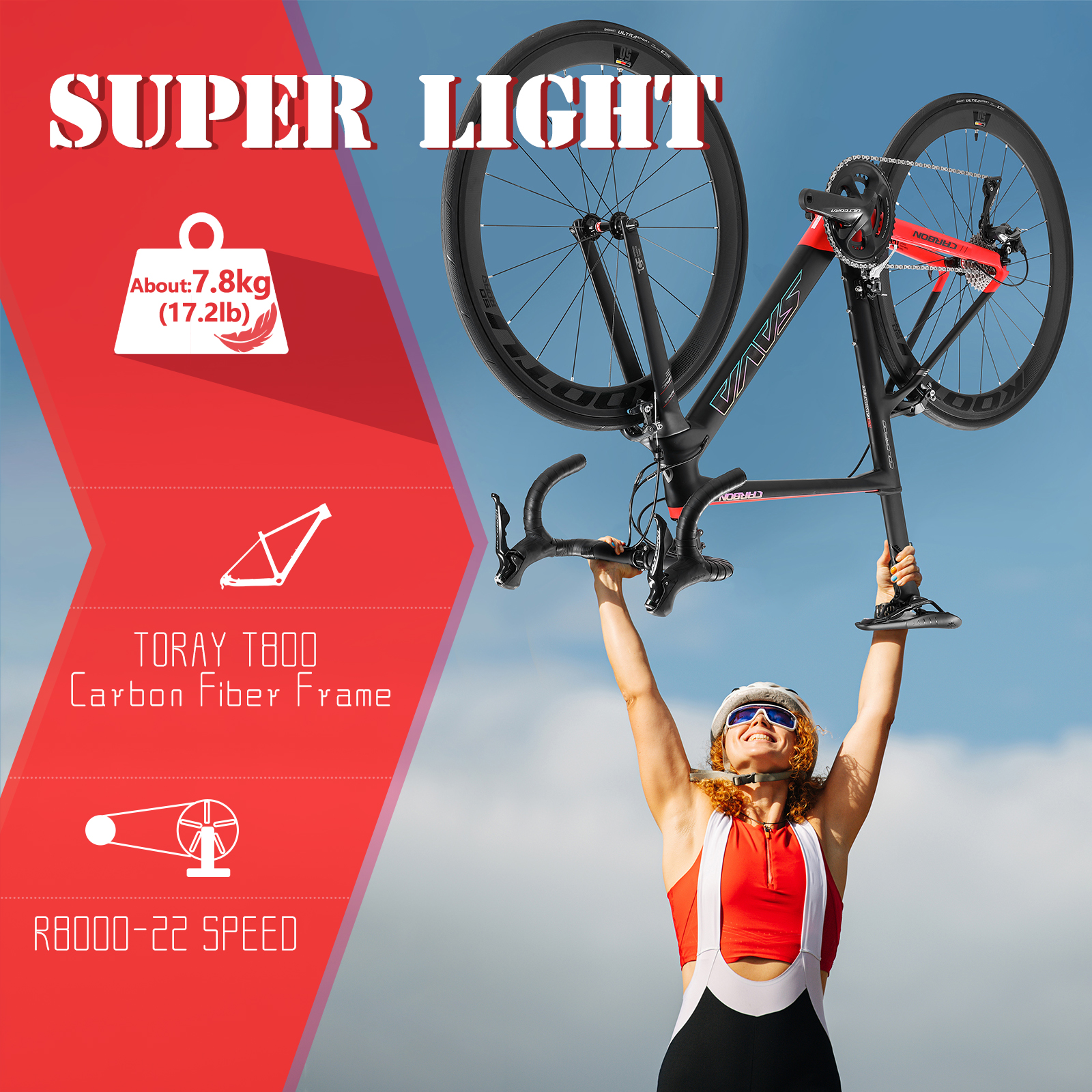 SAVA R09 Carbon Road Bike Wiht Shimano Ulterga R8000 22 Speed