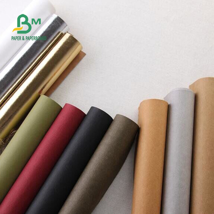 Waterproof & Sewable Kraft Paper Fabric Making Bags & Label Materails Roll Packing