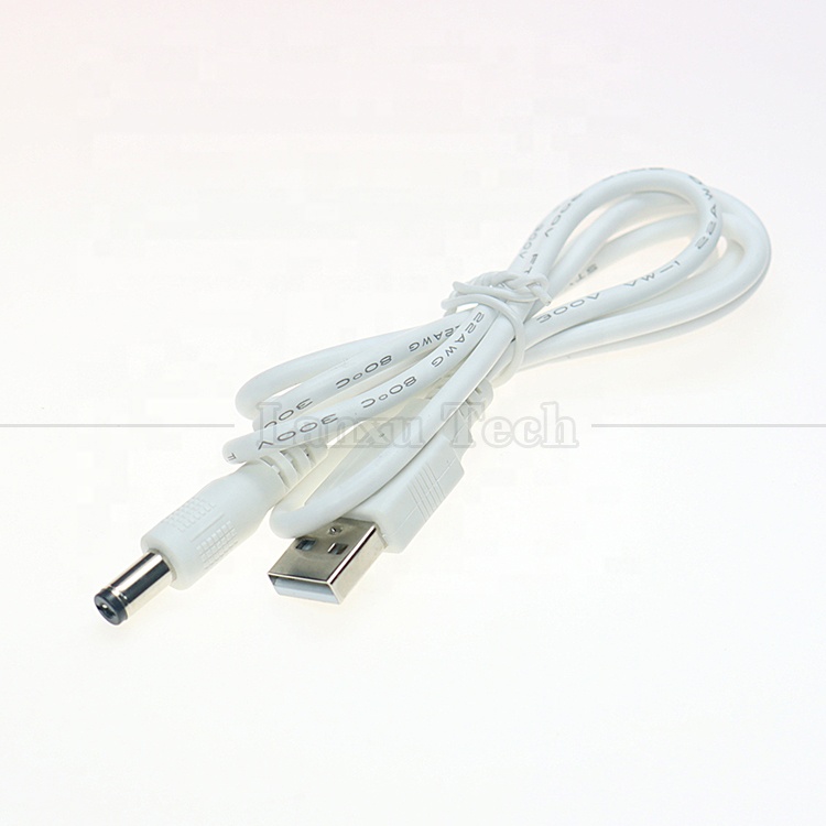USB A Male to 2.1x5.5mm DC Barrel Jack Connector Power Charging Cable for Router Speaker