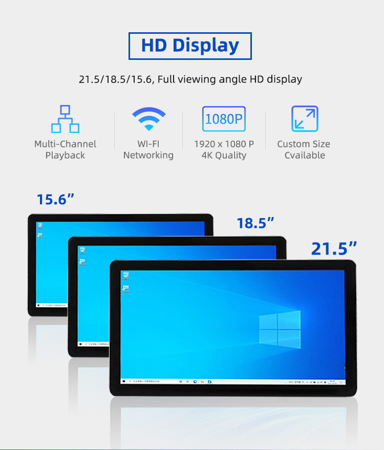 Floor Stand 21.5'' Multi-Point Touch Self Ordering Kiosk Cash/Cashless Self Payment Kiosk