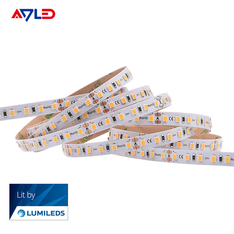 SMD 2835 Trimming LED Strip Lights 3M Tape Dimmable 3000K 6500K 12V 24V For Bedroom