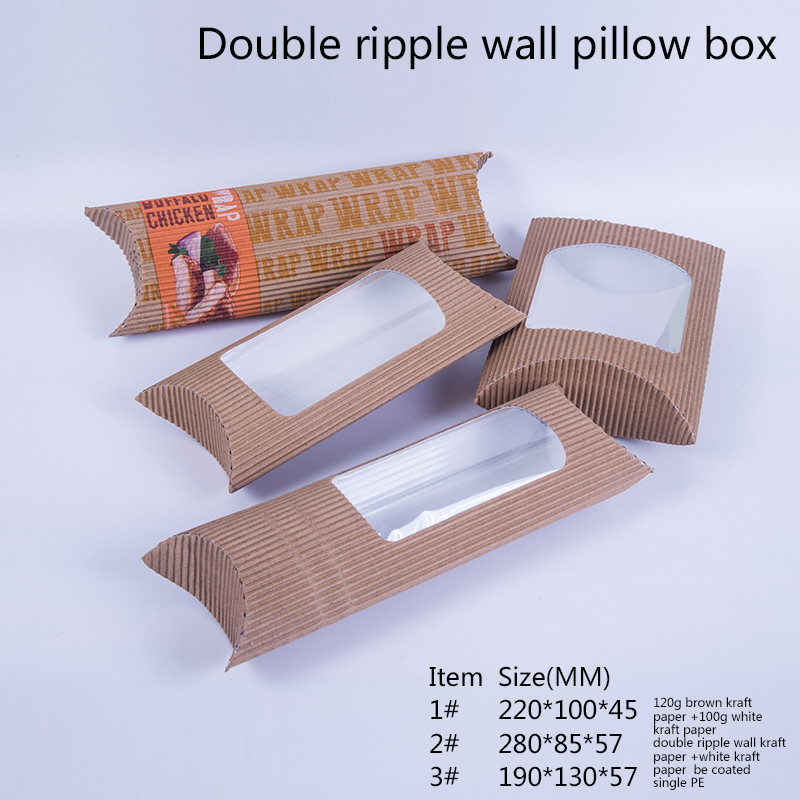 Microwavable Kraft Paper Toast Bread Packaging Bag With Window