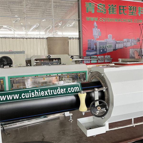 HDPE Pipe Production Machinery For Chemical Pipeline Transportation / Plastic Extruder Machines For Hdpe Pipe Manufacturing