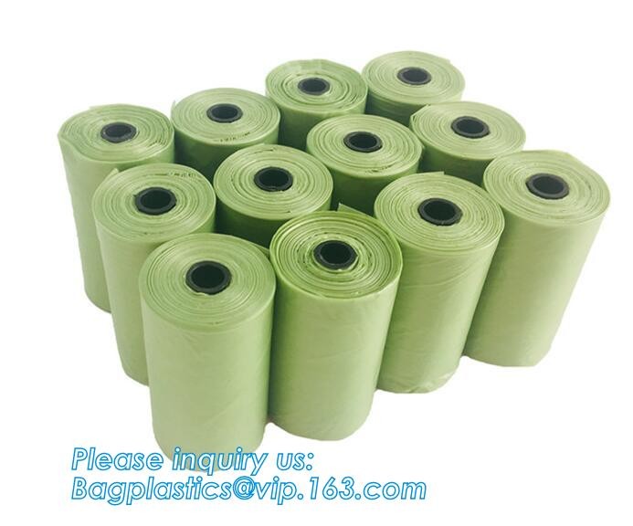 10 Rolls/150Pcs Plastic Pet Dog Waste Bags 33 * 22cm Durable Trash Cleaning Bag, cornstarch based compostable pet waste