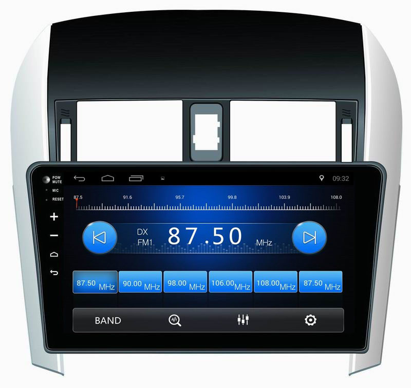 Ouchuangbo auto gps media kit stereo android 8.1 for Toyota Corolla 2007-2011 support USB SWC AUX touch screen