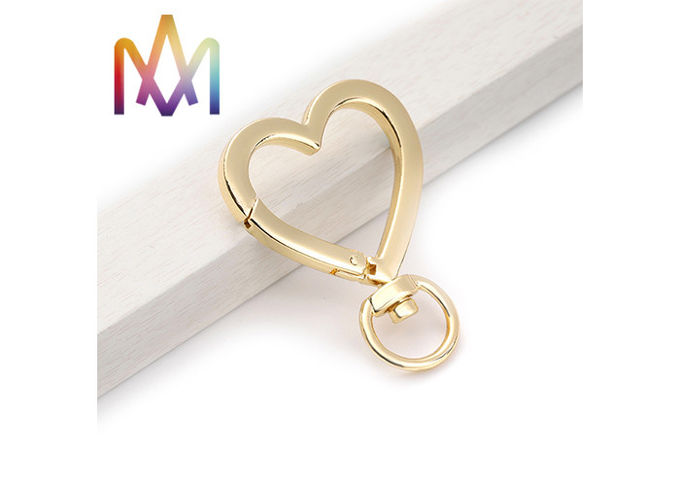 Antifatigue Zinc Alloy Heart Shaped Keychain Personalized
