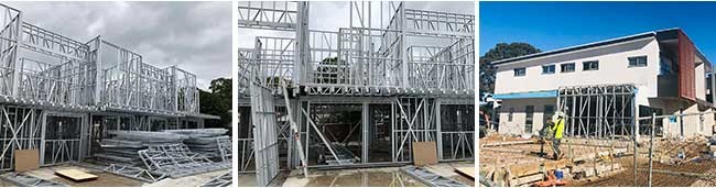 Australian American Standard Steel Structure Prefab Villa Living With A Cheerful Deck