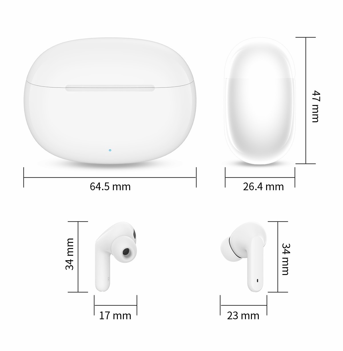 110days Wireless TWS Bluetooth Earphone 300mAh Sport Bluetooth Earbuds