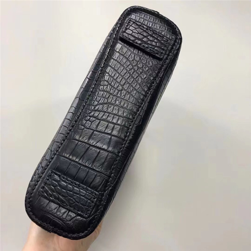 Matt Finish Genuine Alligator Skin Men Small Messenger Bag Authentic Crocodile Leather Flap Purse Male Shoulder Bag