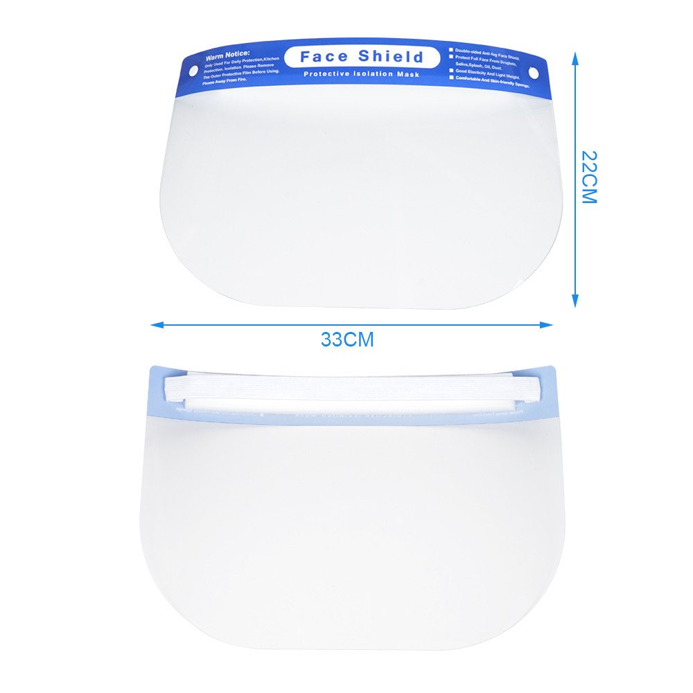 Clear Wide Anti Fog Safety Face Shields , All-Round Protection Full Cover Face Shield