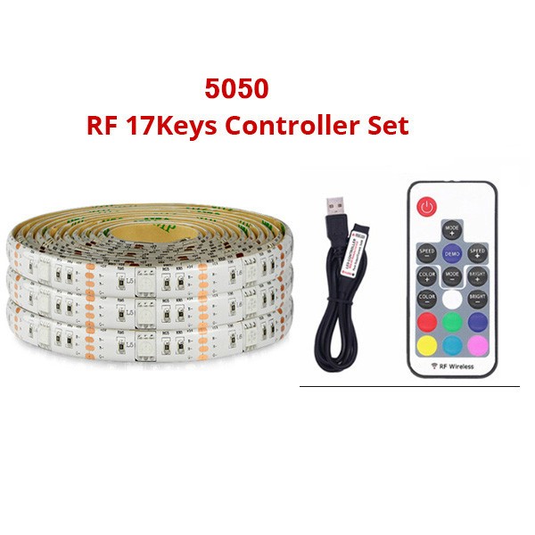 5V USB 5050 Self Adhesive LED Strip RGB 5000mm Addressable Led Strip