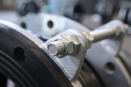 Horizontal Installation Type Single Sphere Flexible Rubber Joint With Flange Connection