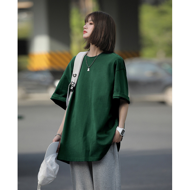 Wholesale Custom Heavyweight 250GSM Drop Shoulder Blank Oversize-T Shirt Street 100%Cotton Women&prime;s Acid Washed Vintage T Shirt