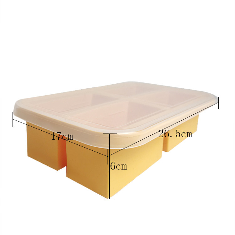 Safe And Convenient Baby Feeding Silicone Baby Food Box Dishwasher Safe BPA Free